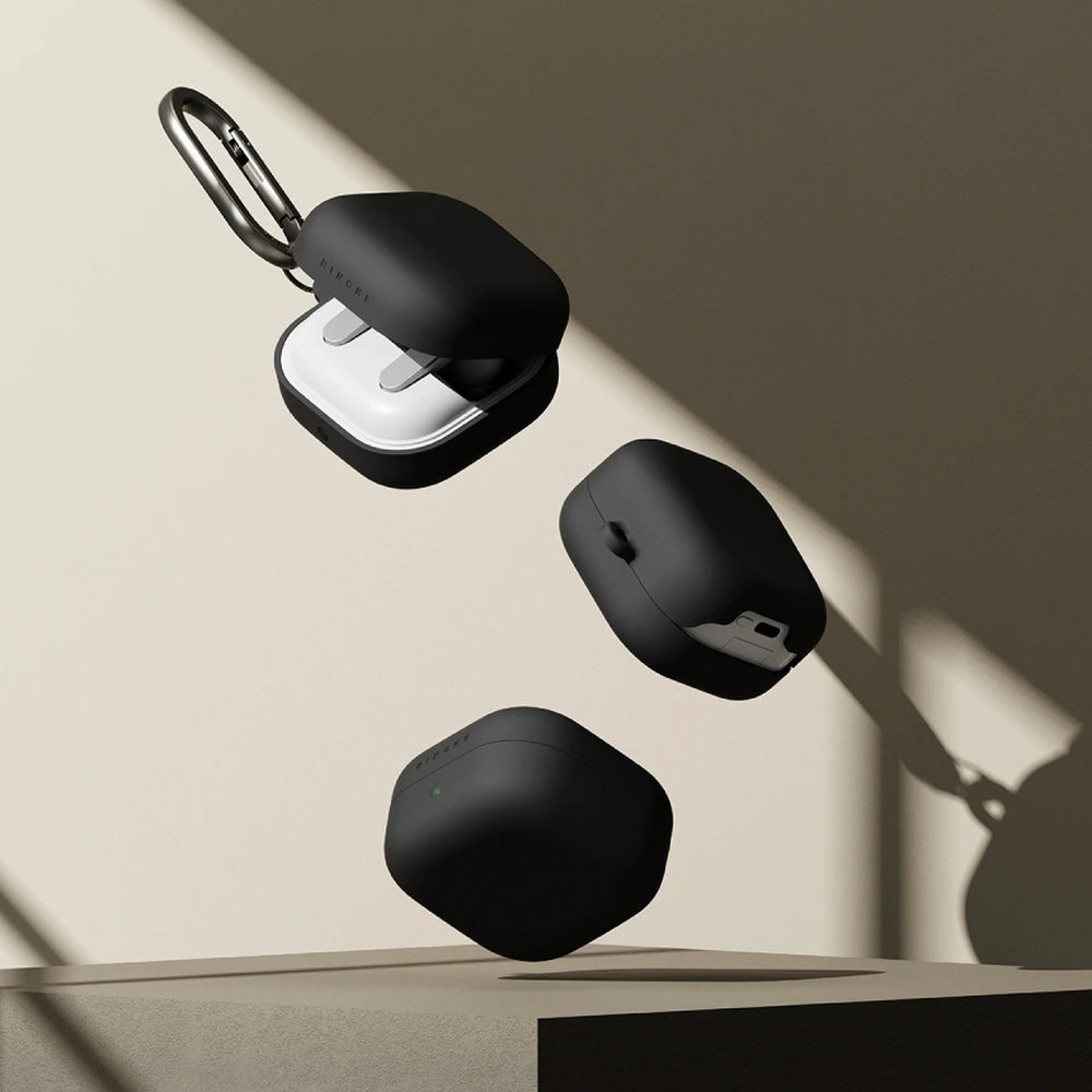 Schutzhülle für Galaxy Buds 4 / 4 Pro, Ringke Silicone, Schwarz