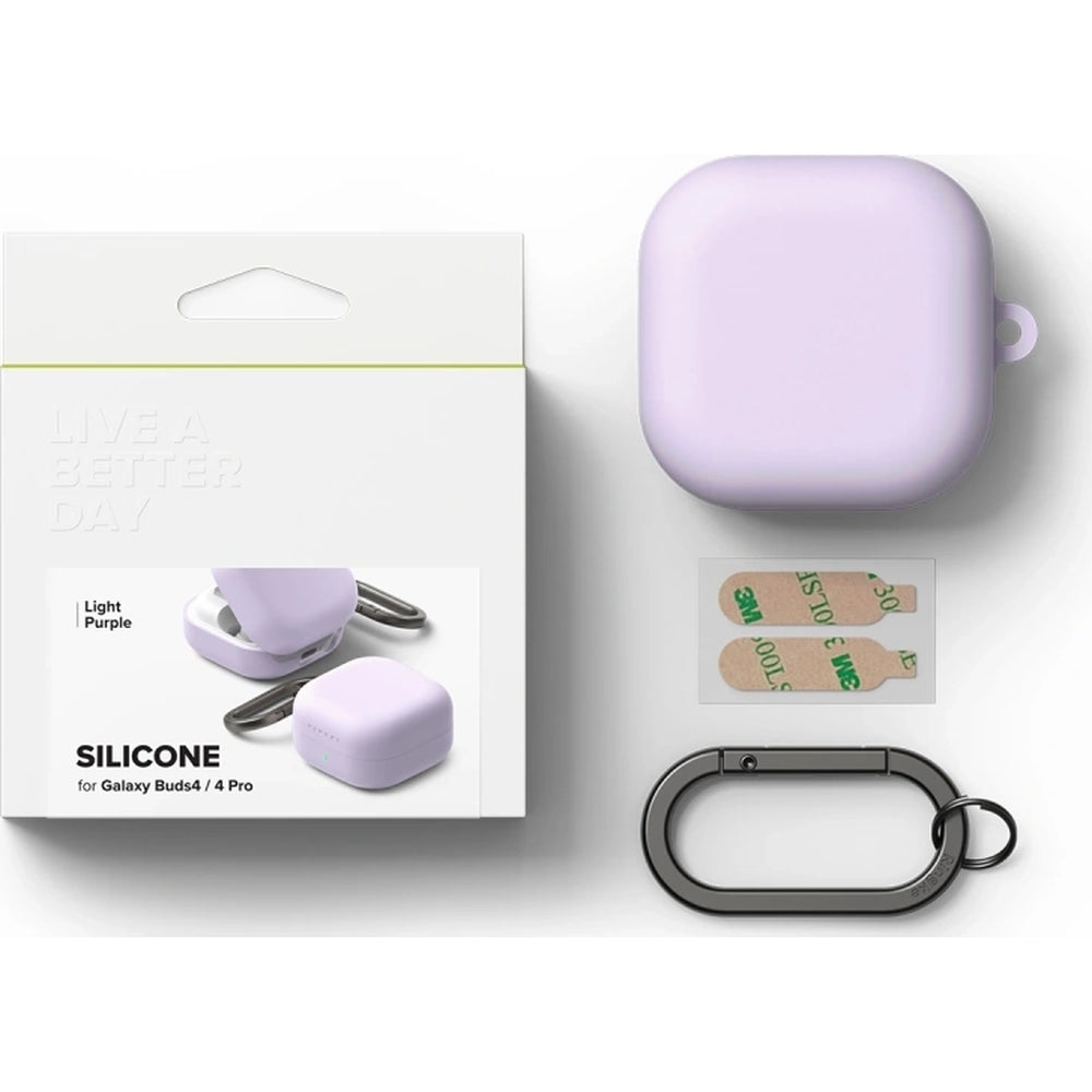 Schutzhülle für Galaxy Buds 4 / 4 Pro, Ringke Silicone, Violett