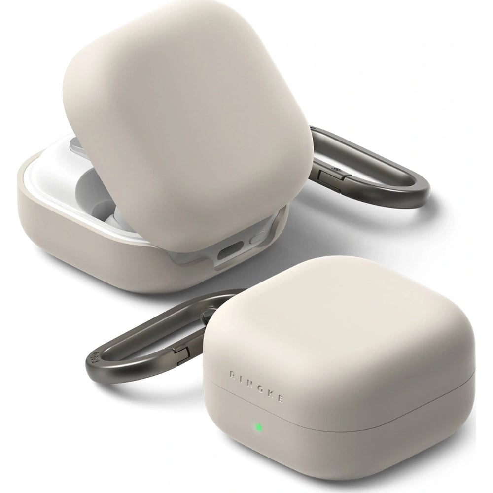 Schutzhülle für Galaxy Buds 4 / 4 Pro, Ringke Silicone, Beige