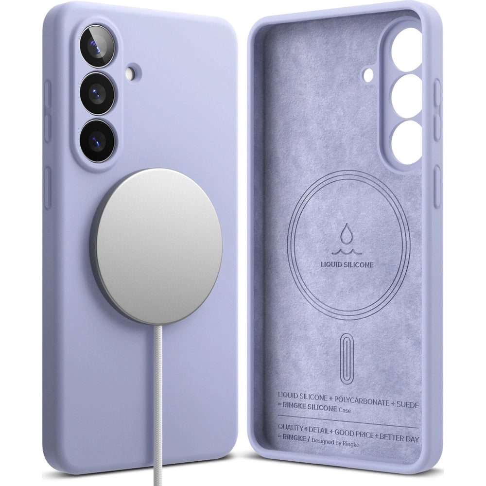 Handyhülle für Galaxy S26 Plus, Ringke Silicone Magnetic mit MagSafe, Violett