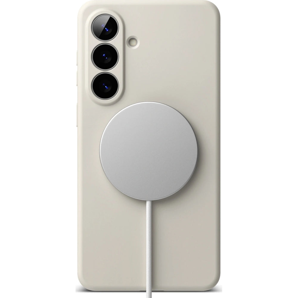 Handyhülle für Galaxy S26 Plus, Ringke Silicone Magnetic mit MagSafe, Beige
