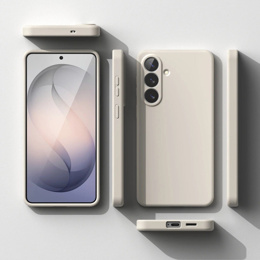 Handyhülle für Galaxy S26, Ringke Silicone Magnetic mit MagSafe, Beige