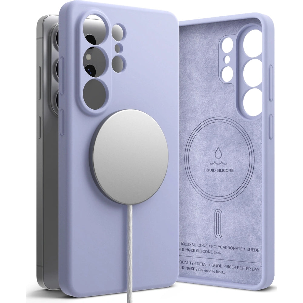 Handyhülle für Galaxy S26 Ultra, Ringke Silicone Magnetic mit MagSafe, Violett