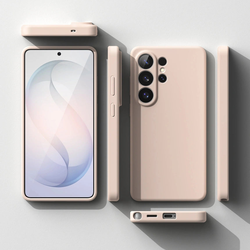 Handyhülle für Galaxy S26 Ultra, Ringke Silicone Magnetic mit MagSafe, Rosa und Braun