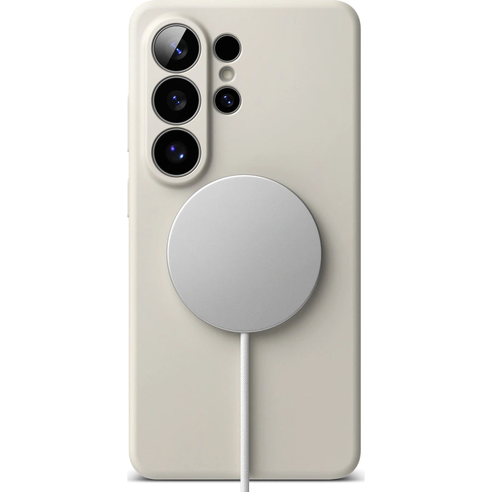 Handyhülle für Galaxy S26 Ultra, Ringke Silicone Magnetic mit MagSafe, Beige