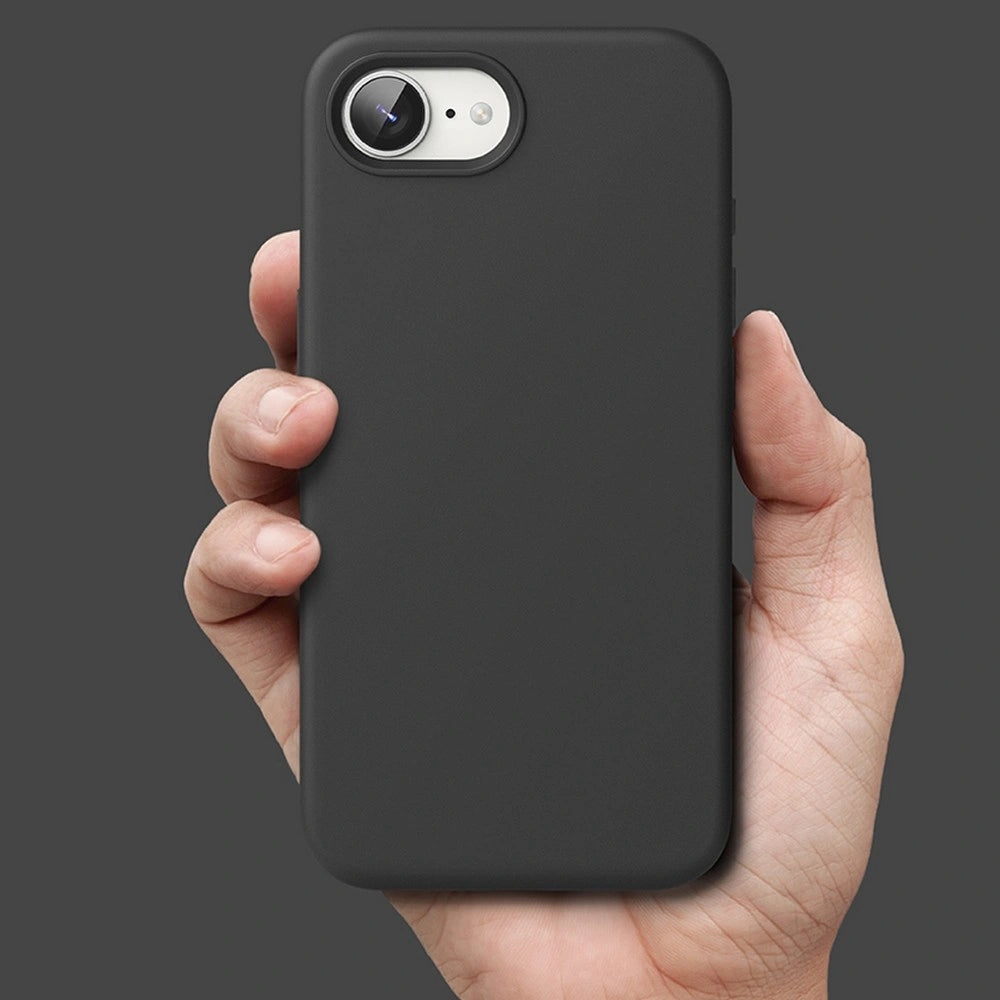 Handyhülle für iPhone 17e / 16e, Ringke Silicone Magnetic mit MagSafe, Schwarz