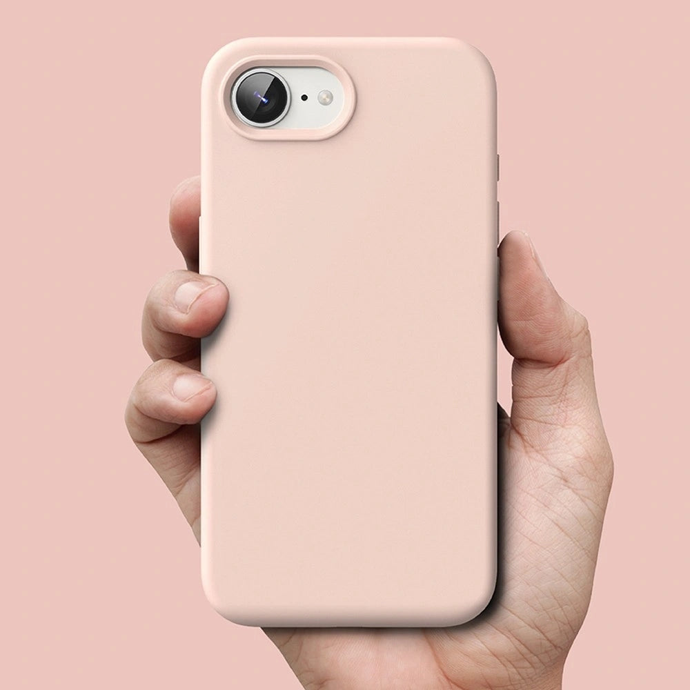 Handyhülle für iPhone 17e / 16e, Ringke Silicone Magnetic mit MagSafe, Rosa