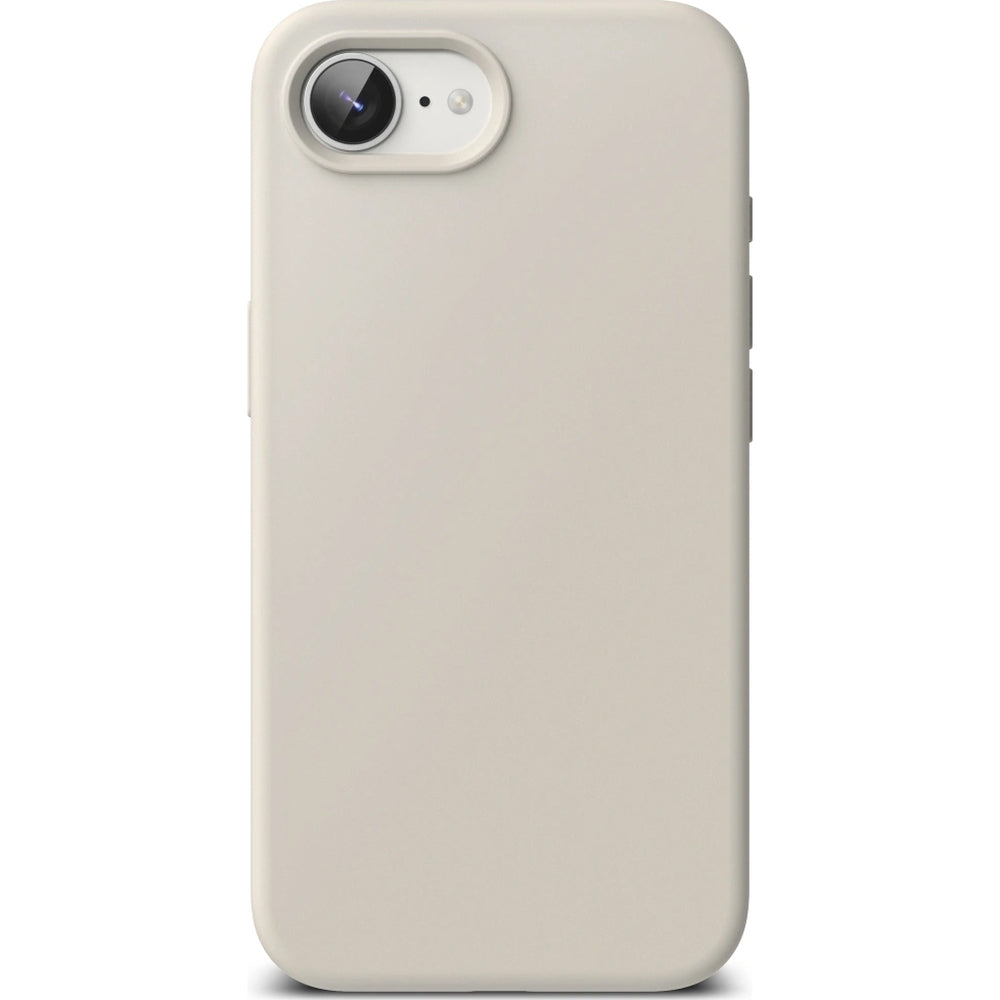 Handyhülle für iPhone 17e / 16e, Ringke Silicone Magnetic mit MagSafe, Beige