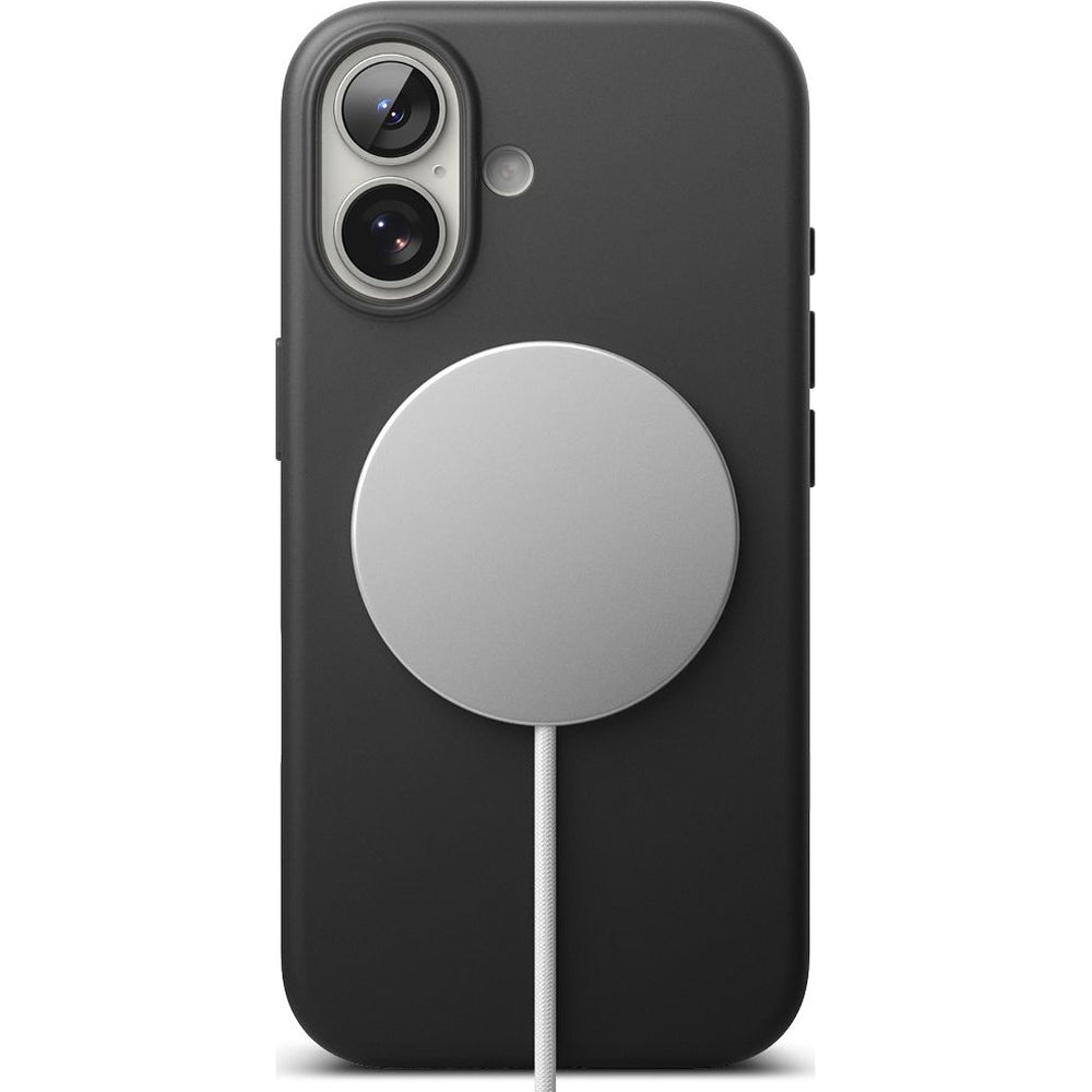 Handyhülle für iPhone 17, Ringke Silicone CC Magnetic mit MagSafe, Schwarz