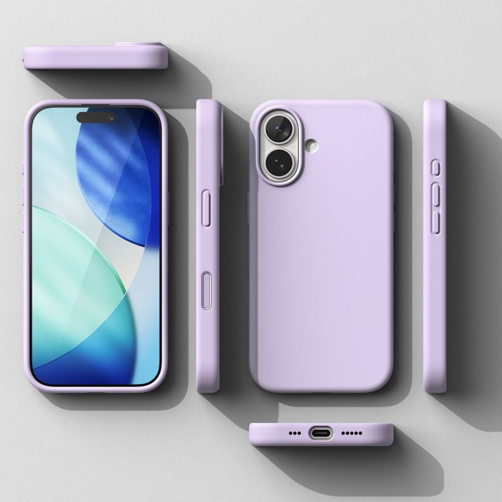 Handyhülle für iPhone 17, Ringke Silicone CC Magnetic mit MagSafe, Violett