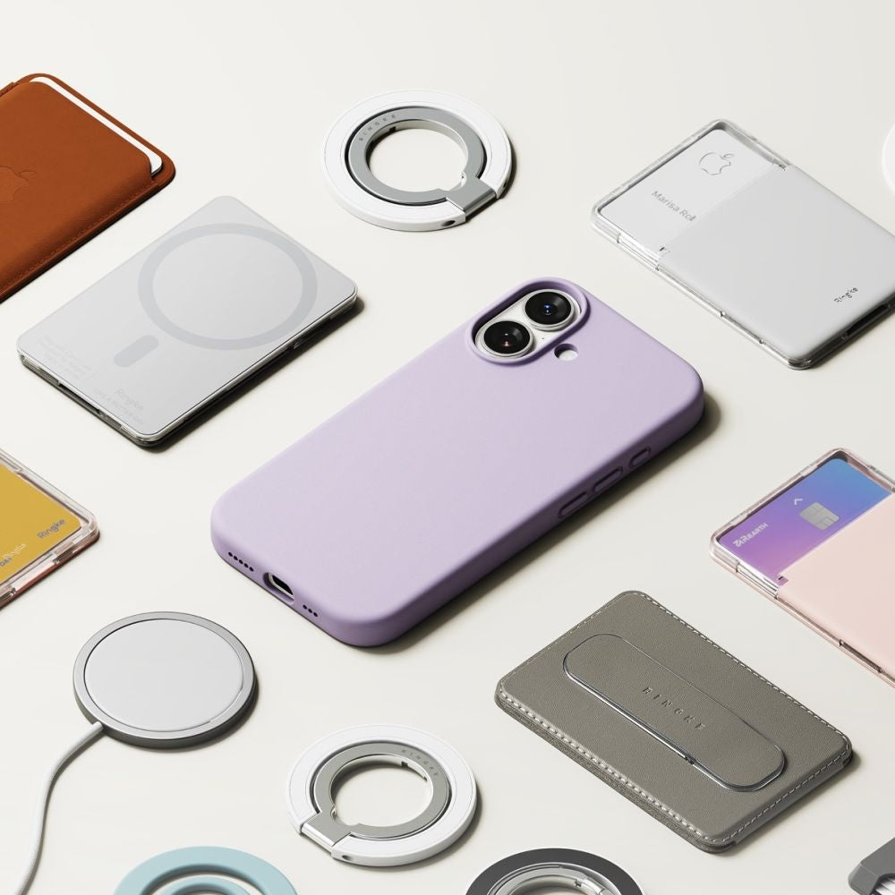 Handyhülle für iPhone 17, Ringke Silicone CC Magnetic mit MagSafe, Violett