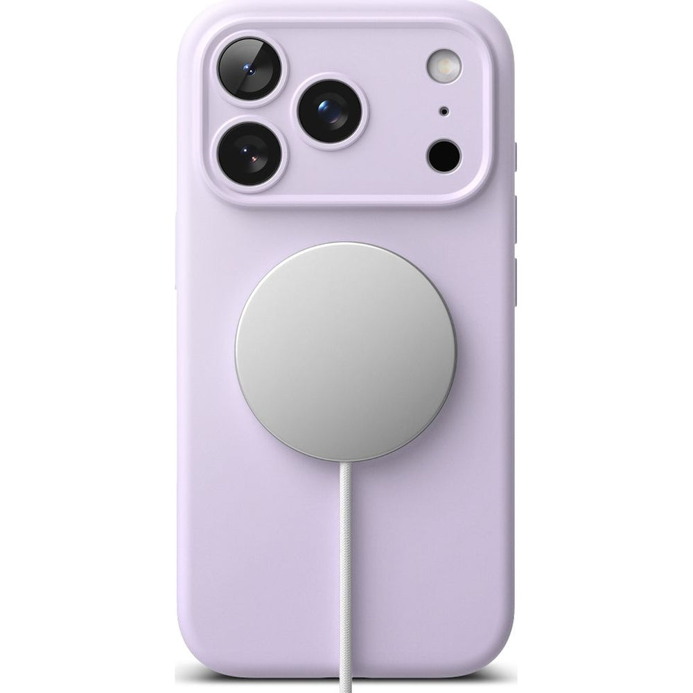 Handyhülle für iPhone 17 Pro, Ringke Silicone CC Magnetic mit MagSafe, Violett