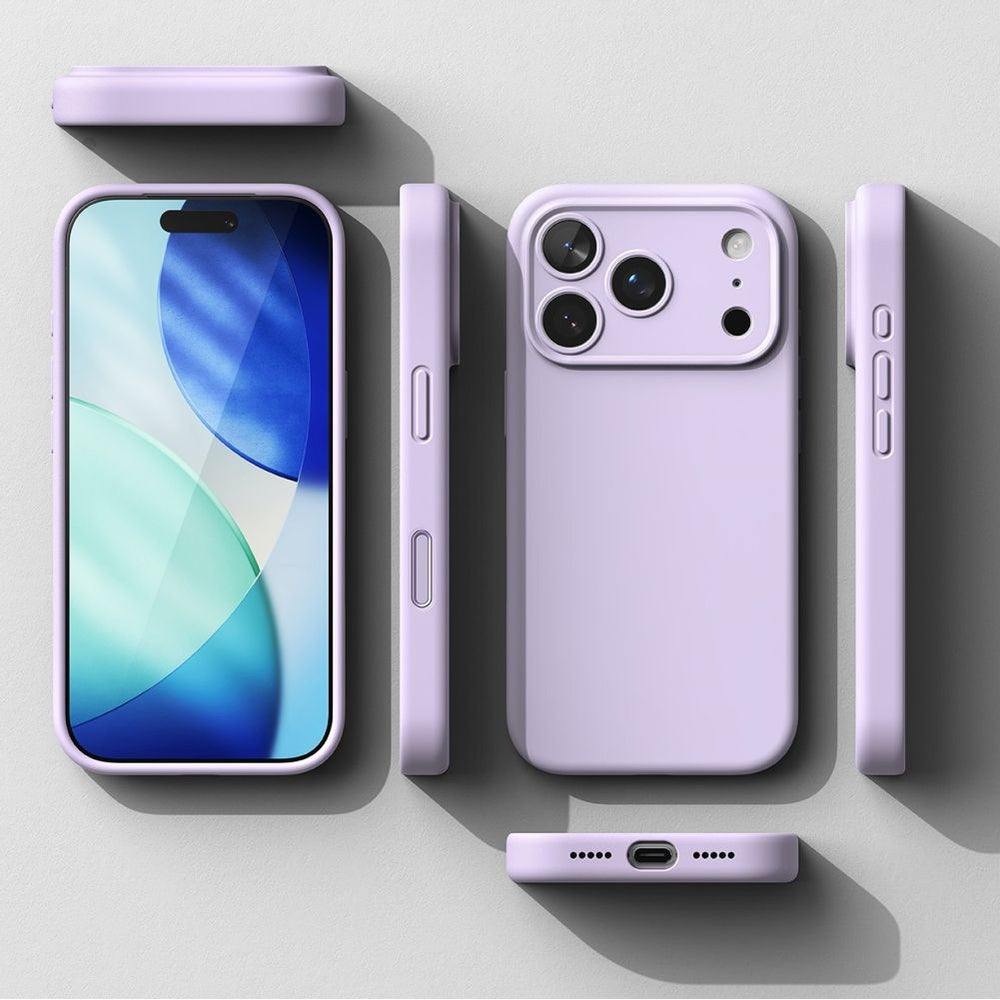Handyhülle für iPhone 17 Pro, Ringke Silicone CC Magnetic mit MagSafe, Violett