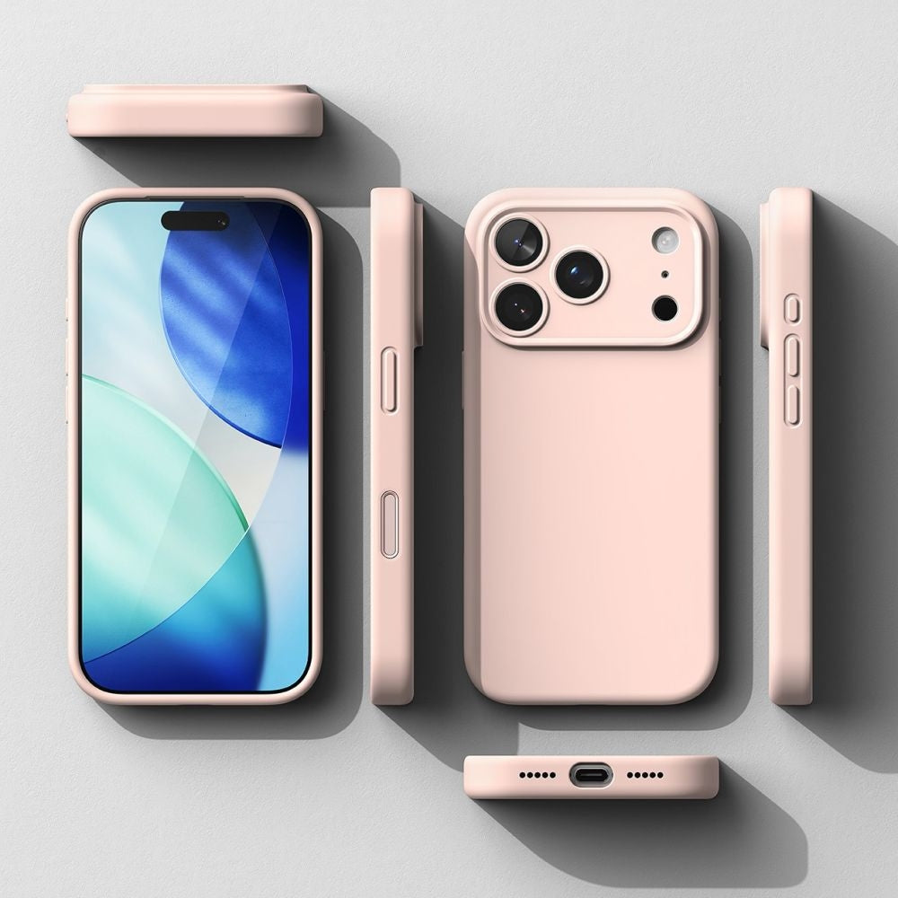 Handyhülle für iPhone 17 Pro Max, Ringke Silicone CC Magnetic mit MagSafe, Sandfarbe