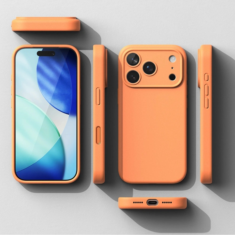 Handyhülle für iPhone 17 Pro, Ringke Silicone CC Magnetic mit MagSafe, Orange
