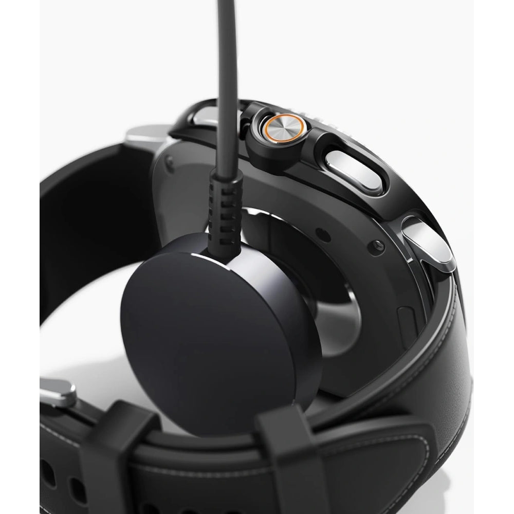 Schutzhülle Ringke Slim 2-pack für Galaxy Watch 8 Classic 46mm, Transparent und Schwarz