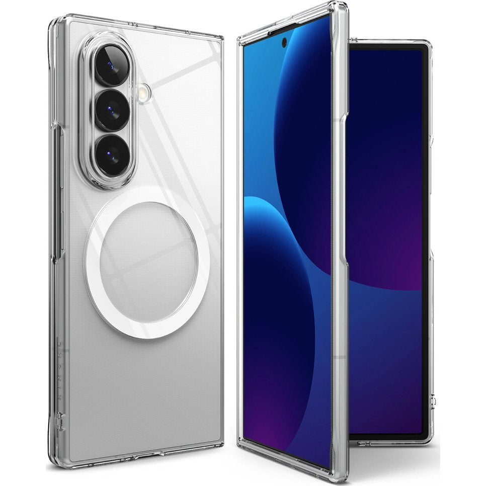 Handyhülle für Galaxy Z Fold8 Ultra, Ringke Slim Magnetic mit MagSafe, Transparent und Weiß (1/9)