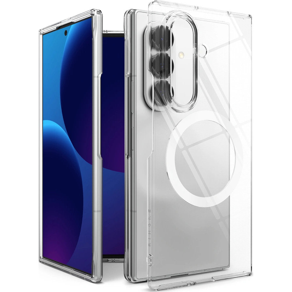 Handyhülle für Galaxy Z Fold8 Ultra, Ringke Slim Magnetic mit MagSafe, Transparent und Weiß (2/9)