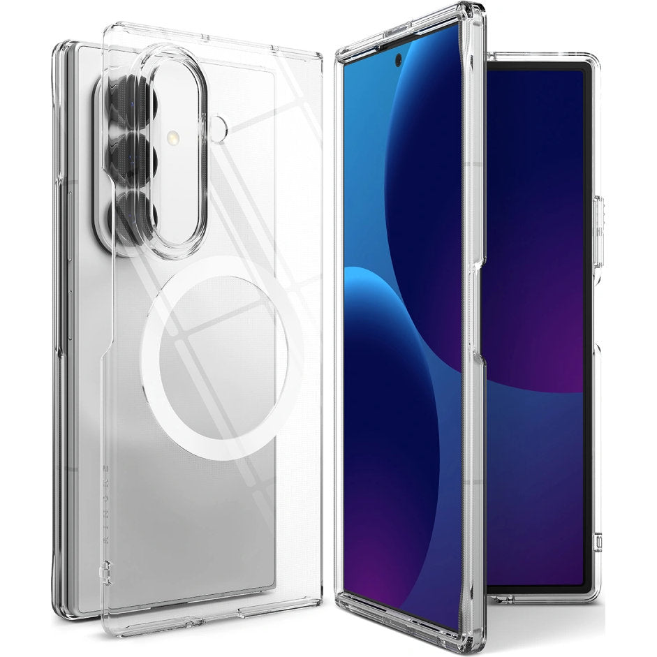 Handyhülle für Galaxy Z Fold8 Ultra, Ringke Slim Magnetic mit MagSafe, Transparent und Weiß (3/9)