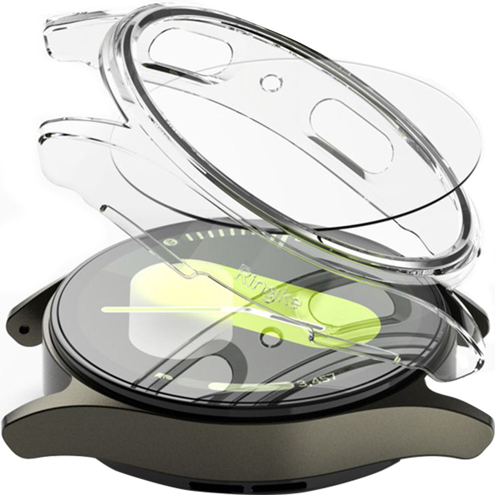 Schutzhülle + Glas für Galaxy Watch 7 44mm, Ringke Slim & Tempered Glass, Transparent