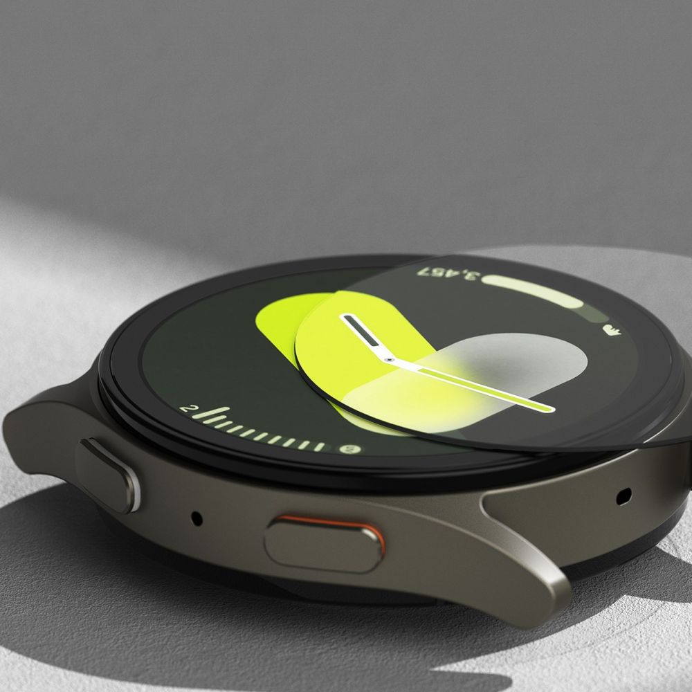 Schutzhülle + Glas für Galaxy Watch 7 44mm, Ringke Slim & Tempered Glass, Schwarz