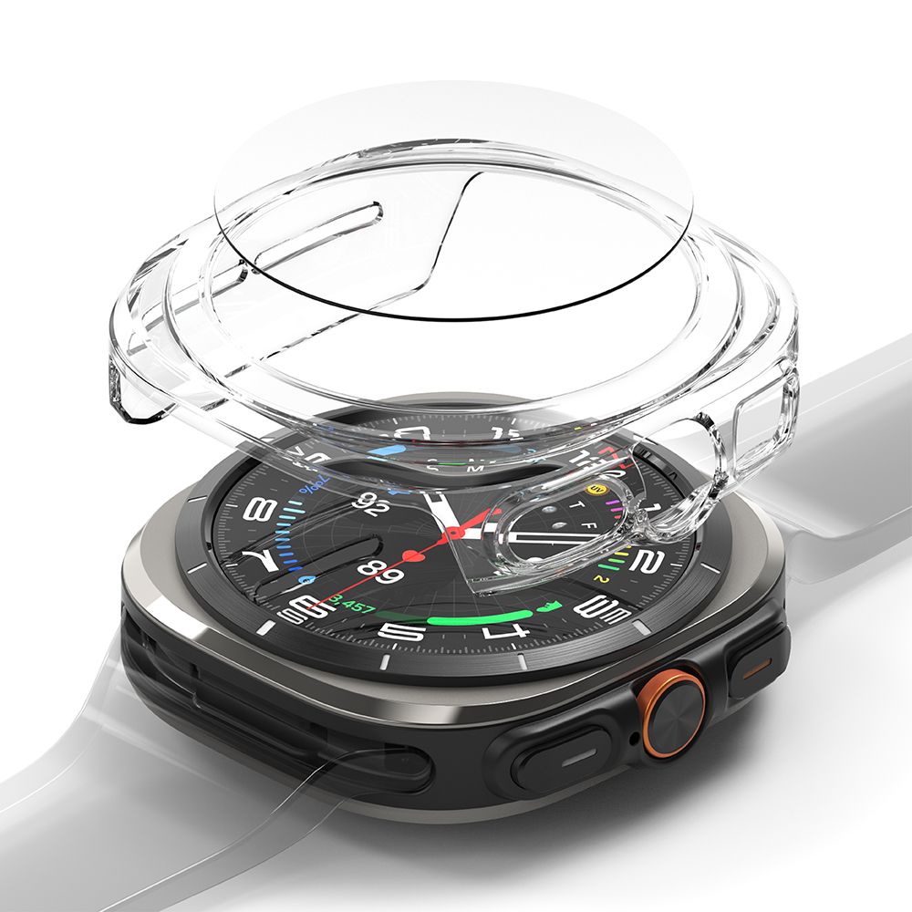Schutzhülle + Glas für Galaxy Watch Ultra 2 / 1, Ringke Slim & Tempered Glass, Transparent