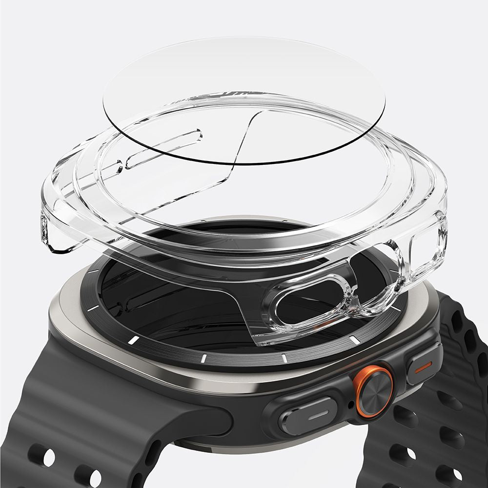 Schutzhülle + Glas für Galaxy Watch Ultra 2 / 1, Ringke Slim & Tempered Glass, Transparent
