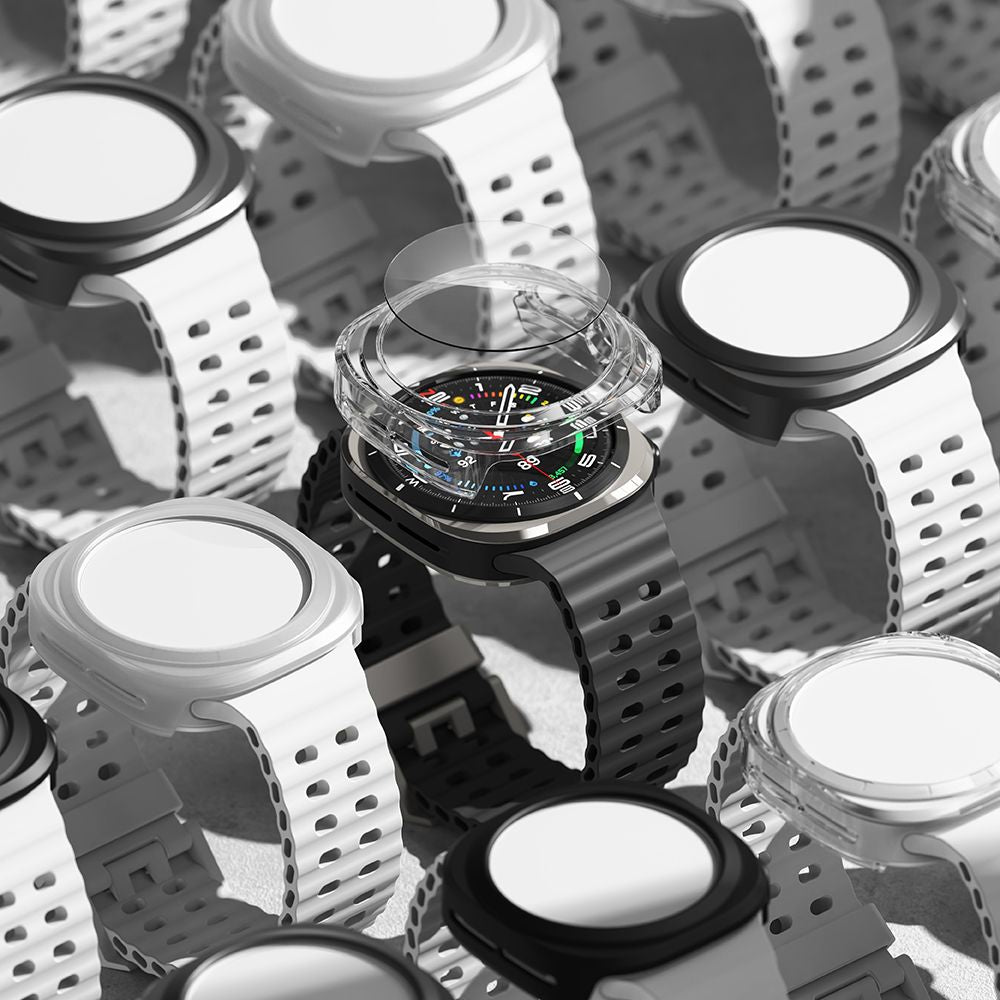 Schutzhülle + Glas für Galaxy Watch Ultra 2 / 1, Ringke Slim & Tempered Glass, Transparent