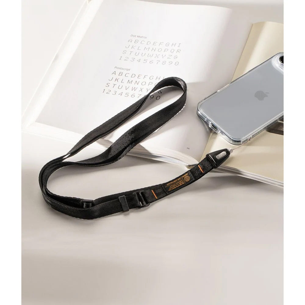 Handy-Schlüsselband für Telefon Ringke Lanyard Strap Crossbody, Schwarz