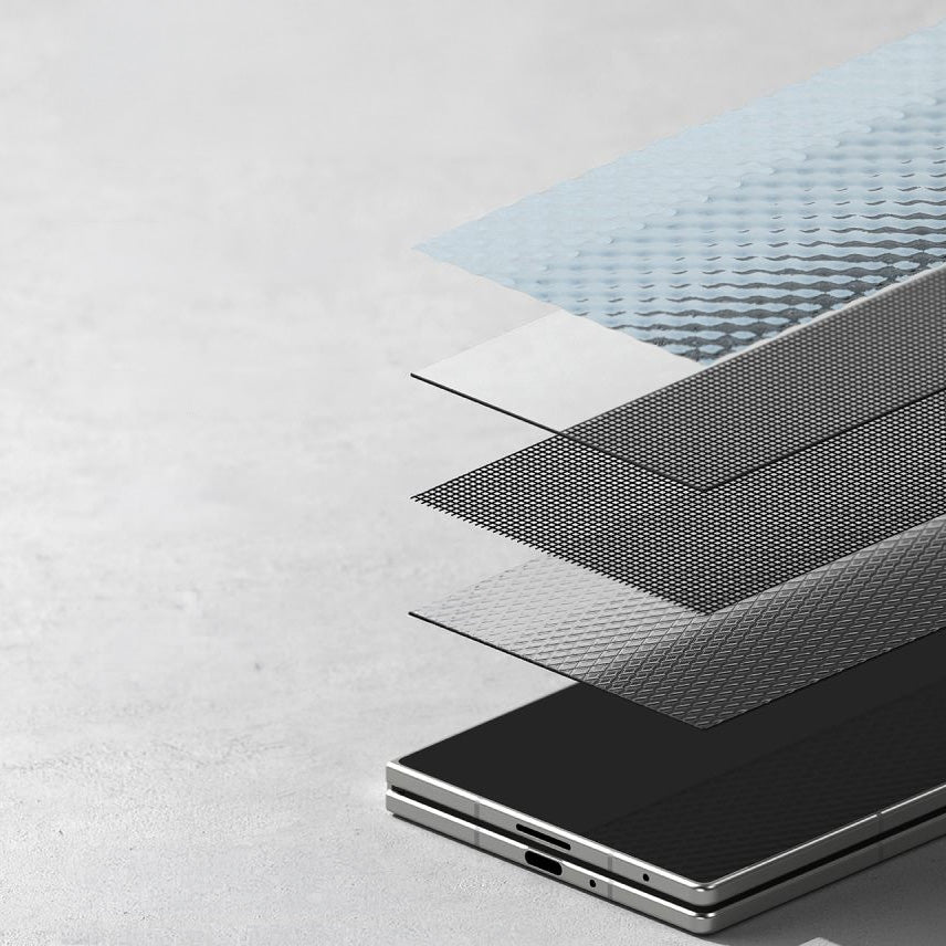 Sichtschutzglas mit Applikator für Galaxy Z Fold8 Ultra, Ringke Easy Slide Privacy 360, 2 Stück
