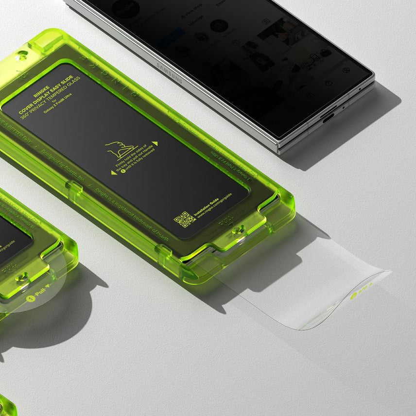 Sichtschutzglas mit Applikator für Galaxy Z Fold8 Ultra, Ringke Easy Slide Privacy 360, 2 Stück