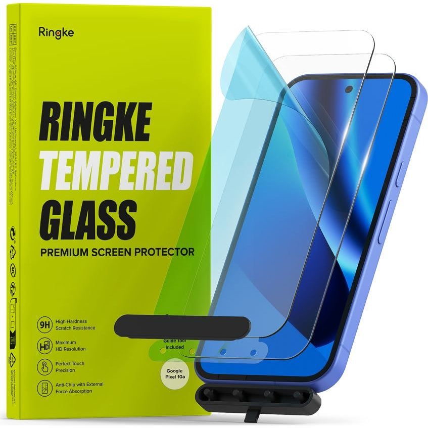 Gehärtetes Bildschirmglas für Google Pixel 10a, Ringke Tempered Glass, 2 Stück