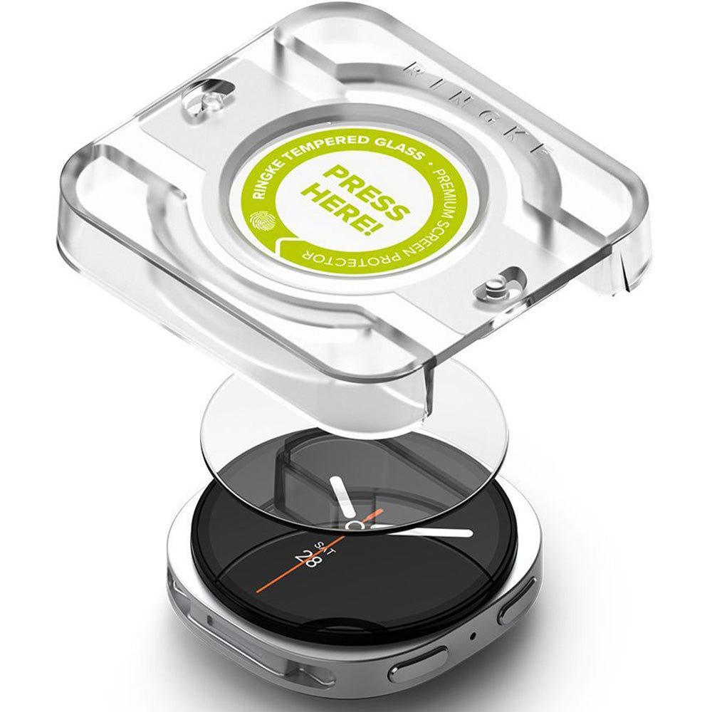 Gehärtetes Glas für Galaxy Watch 8 40 mm, Ringke Tempered Glass Pro, mit Applikator, 2 Stück