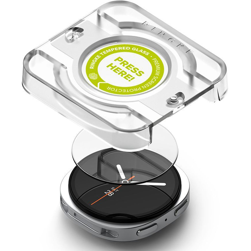 Gehärtetes Glas für Galaxy Watch 8 44 mm, Ringke Tempered Glass Pro, mit Applikator, 2 Stück