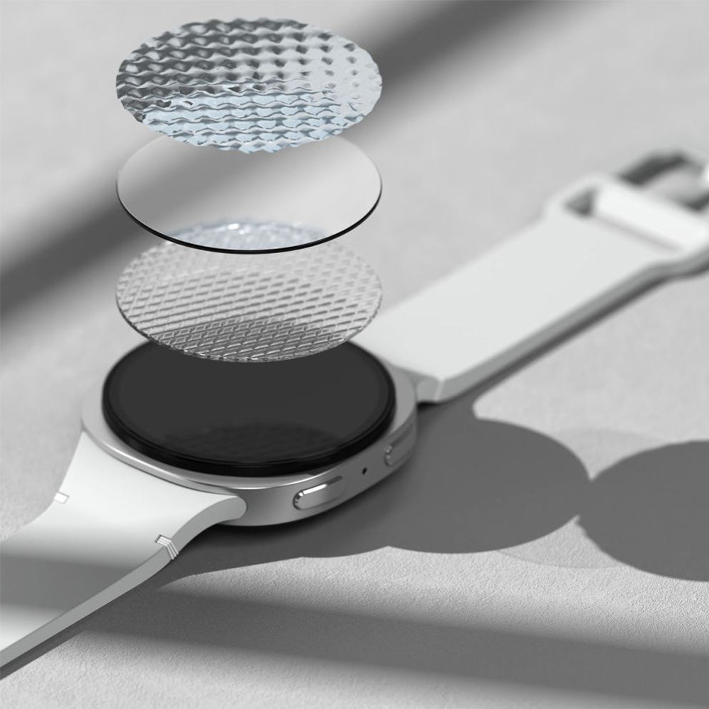 Gehärtetes Glas für Galaxy Watch 8 44 mm, Ringke Tempered Glass Pro, mit Applikator, 2 Stück
