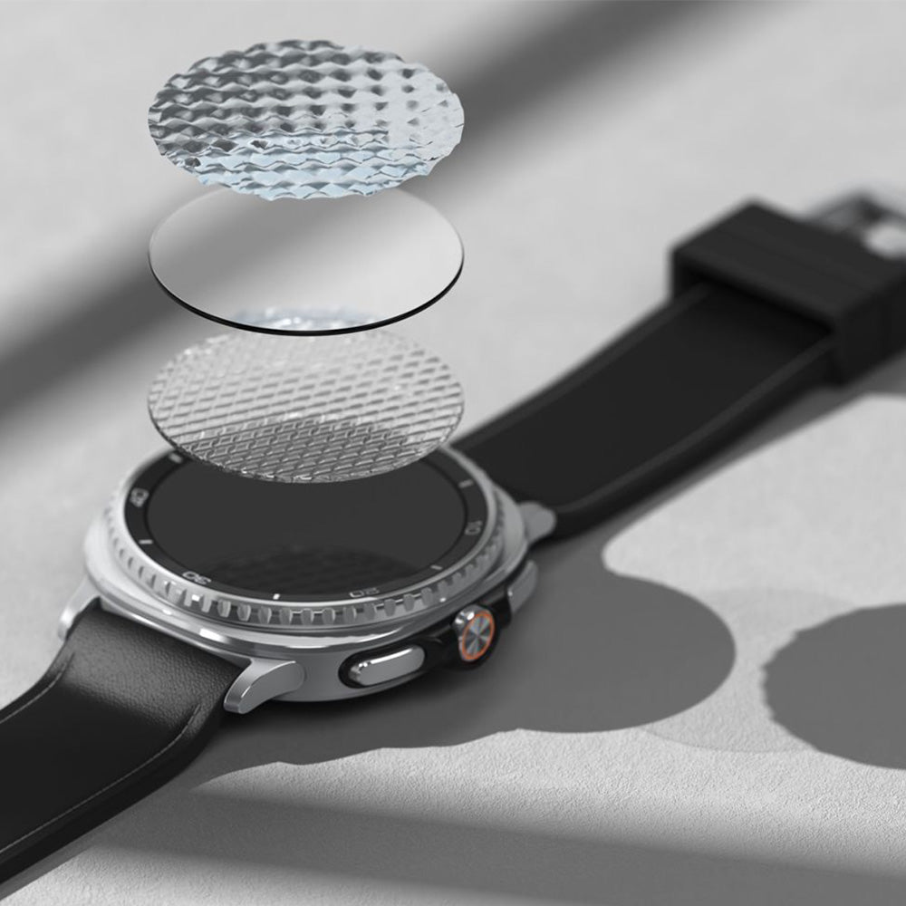 Gehärtetes Glas für Galaxy Watch 8 Classic 46 mm, Ringke Tempered Glass Pro, mit Applikator, 2 Stück