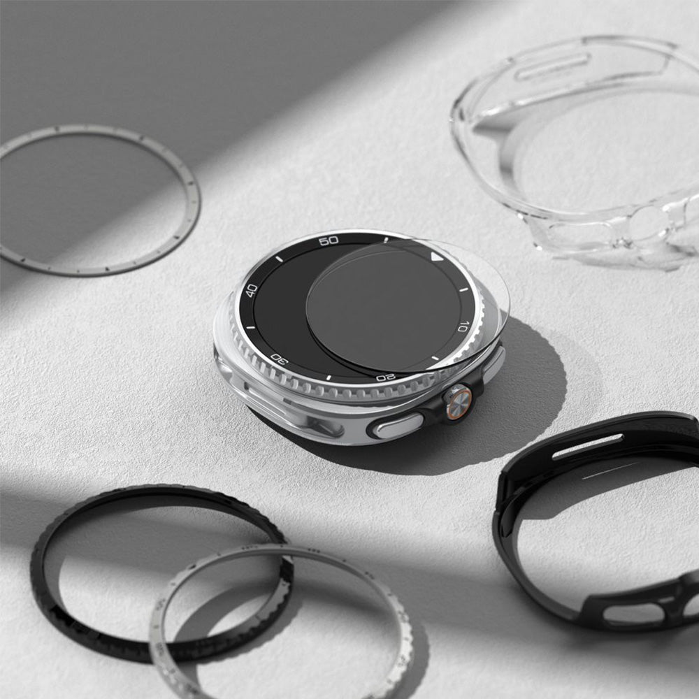 Gehärtetes Glas für Galaxy Watch 8 Classic 46 mm, Ringke Tempered Glass Pro, mit Applikator, 2 Stück