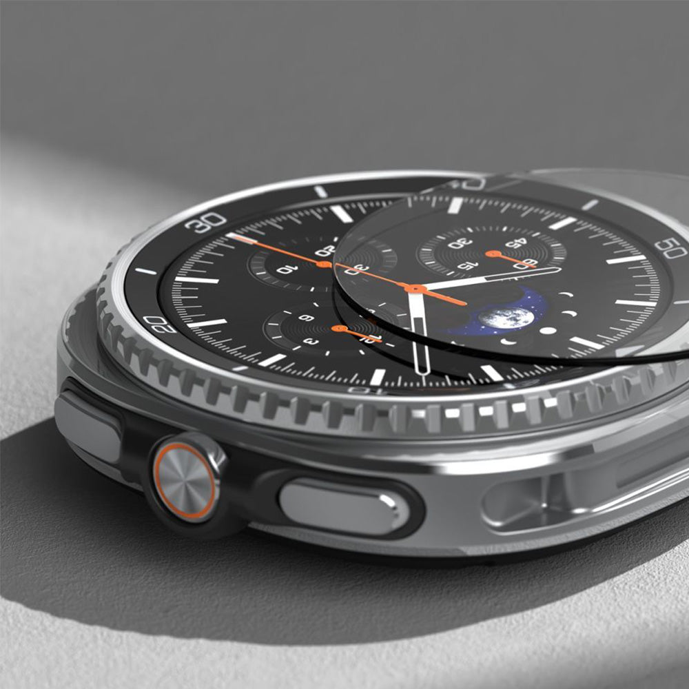 Gehärtetes Glas für Galaxy Watch 8 Classic 46 mm, Ringke Tempered Glass Pro, mit Applikator, 2 Stück