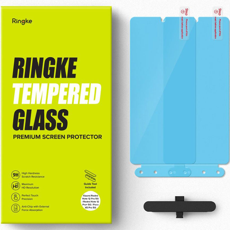 Gehäuse Glas Ringke TG für Xiaomi Redmi Note 12 Pro 5G / 12 Pro Plus 5G / POCO X5 Pro 5G, 2 Stück