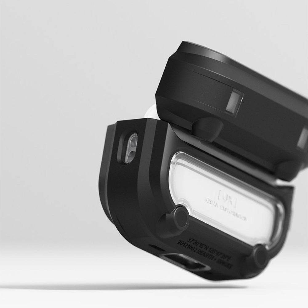 Hülle für AirPods Pro 3, Ringke UX Magnetic mit MagSafe, Schwarz-Transparent