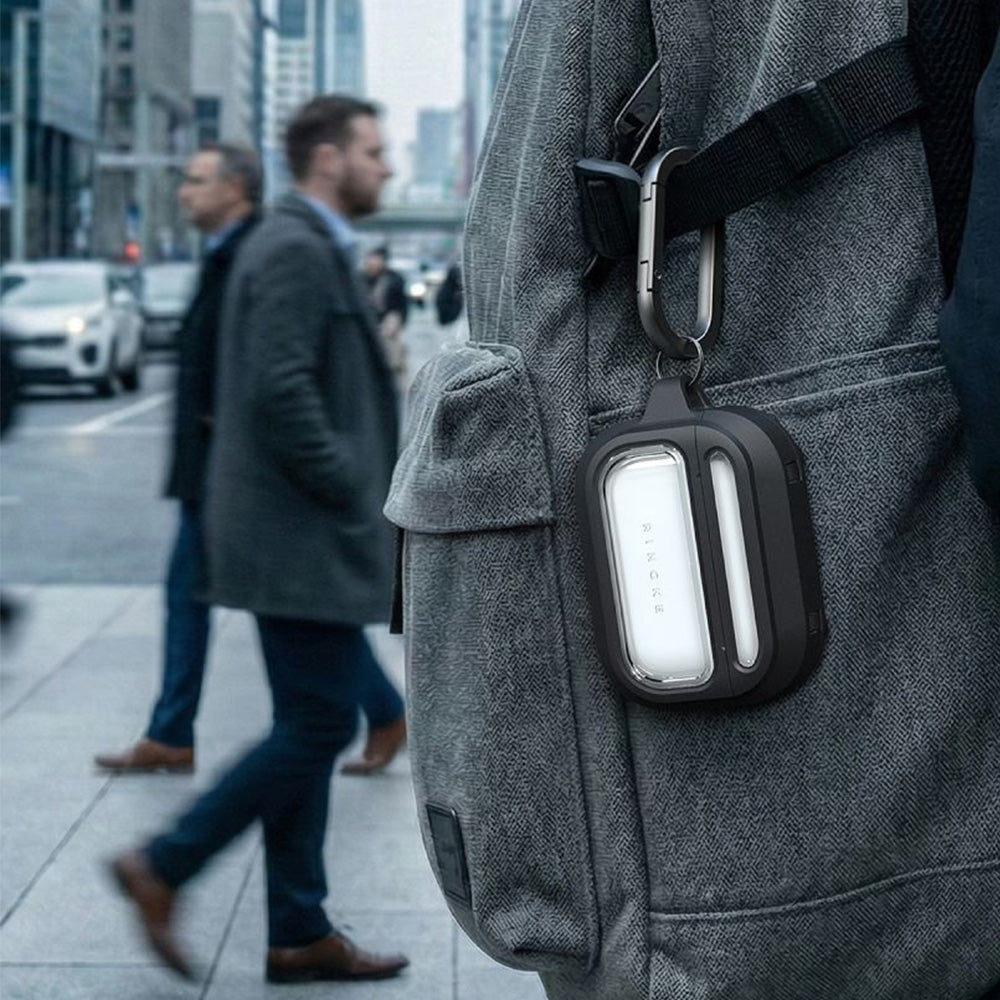 Hülle für AirPods Pro 3, Ringke UX Magnetic mit MagSafe, Schwarz-Transparent