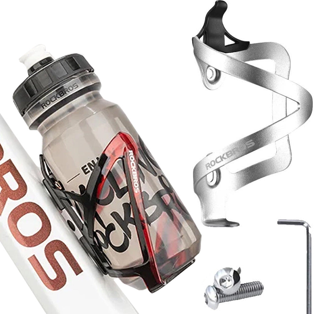 Fahrradhalterung für Flasche, Rockbros 2017-11BS, Silbern
