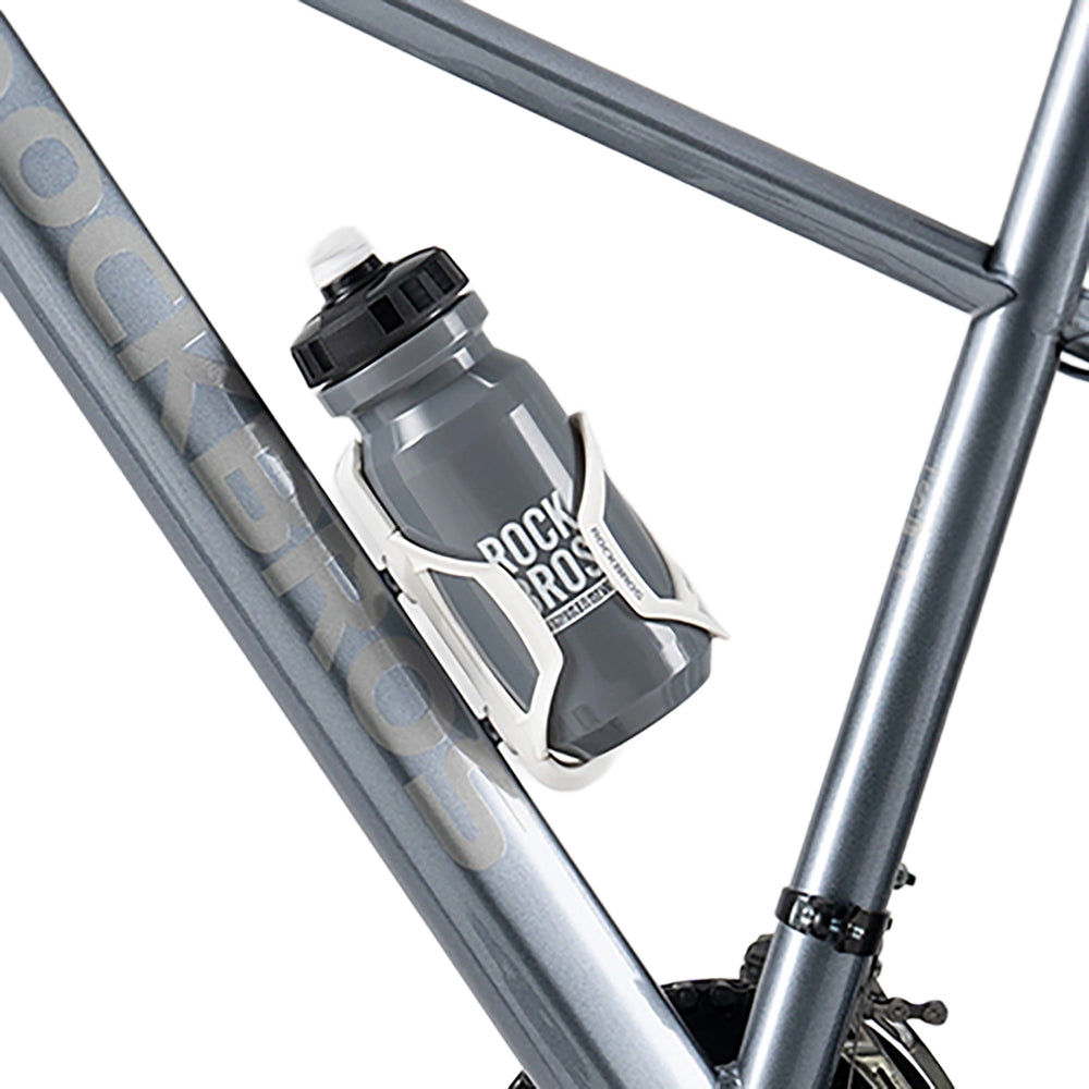 Fahrrad Trinkflasche 600 ml, Rockbros, mit weichem Mundstück und Staubschutzkappe, Grau