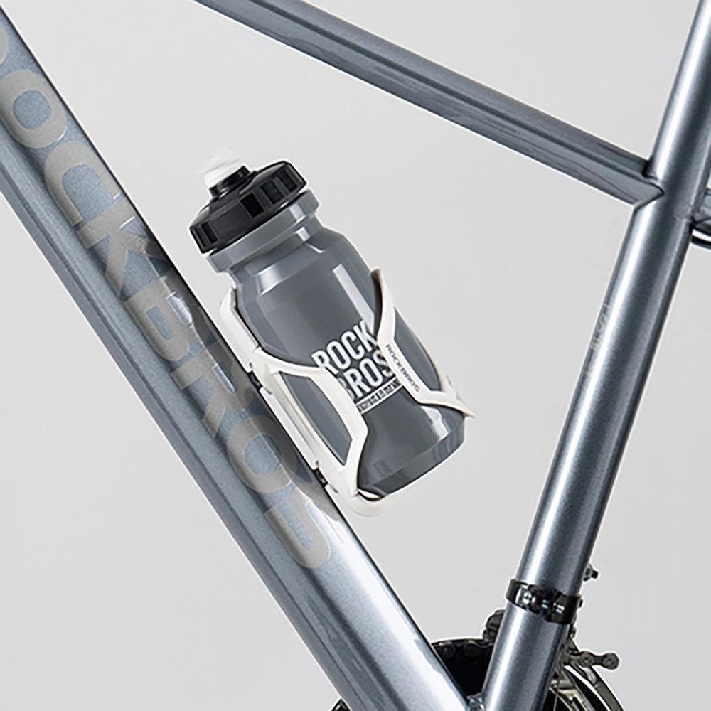 Fahrrad Trinkflasche 600 ml, Rockbros, mit weichem Mundstück und Staubschutzkappe, Grau