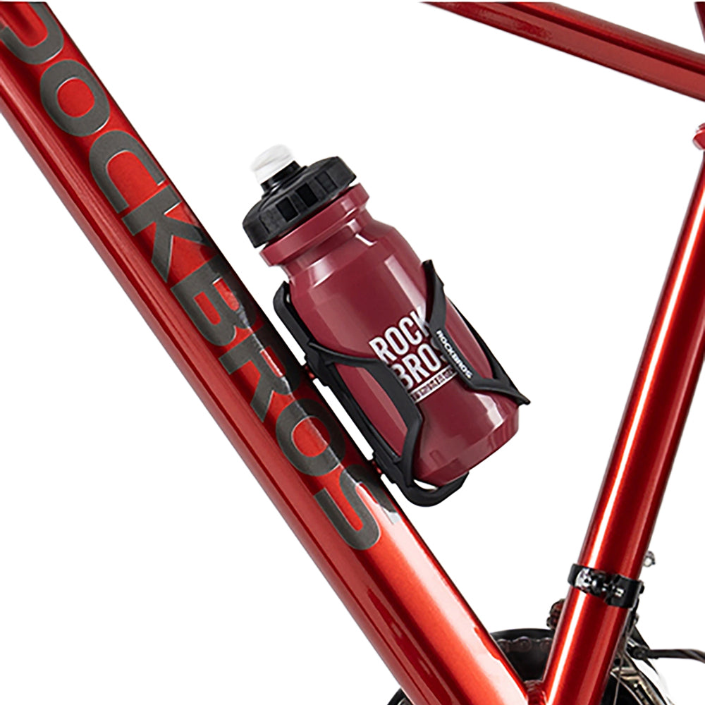 Fahrrad Trinkflasche 600 ml, Rockbros, mit weichem Mundstück und Staubschutzkappe, Rot