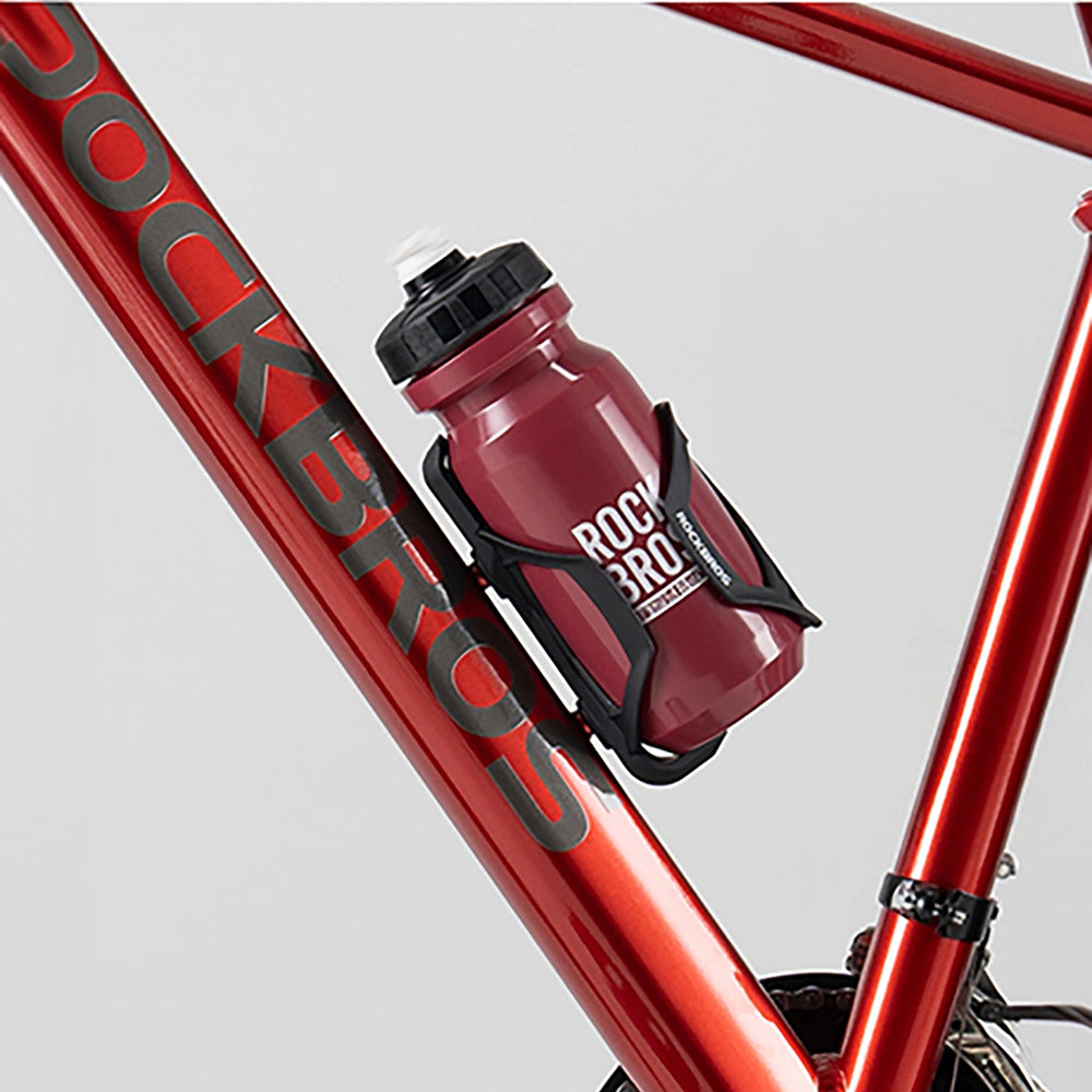 Fahrrad Trinkflasche 600 ml, Rockbros, mit weichem Mundstück und Staubschutzkappe, Rot