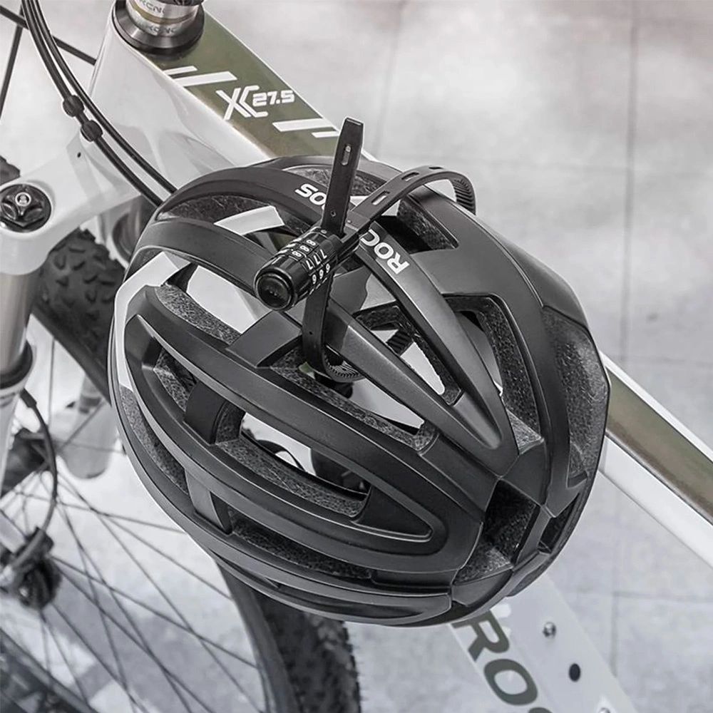 Rockbros Fahrradschloss 3240001001 mit 0,5m Kombination, Schwarz