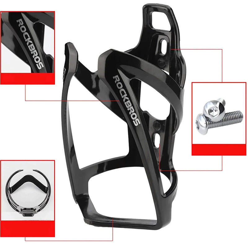 Fahrradhalterung für Flasche, Rockbros FK338, Schwarz