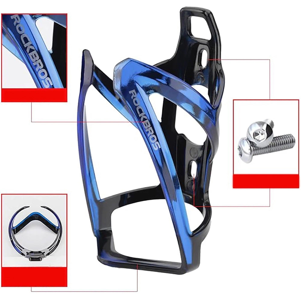 Fahrradhalterung für Flasche, Rockbros FK338, Schwarz-Blau