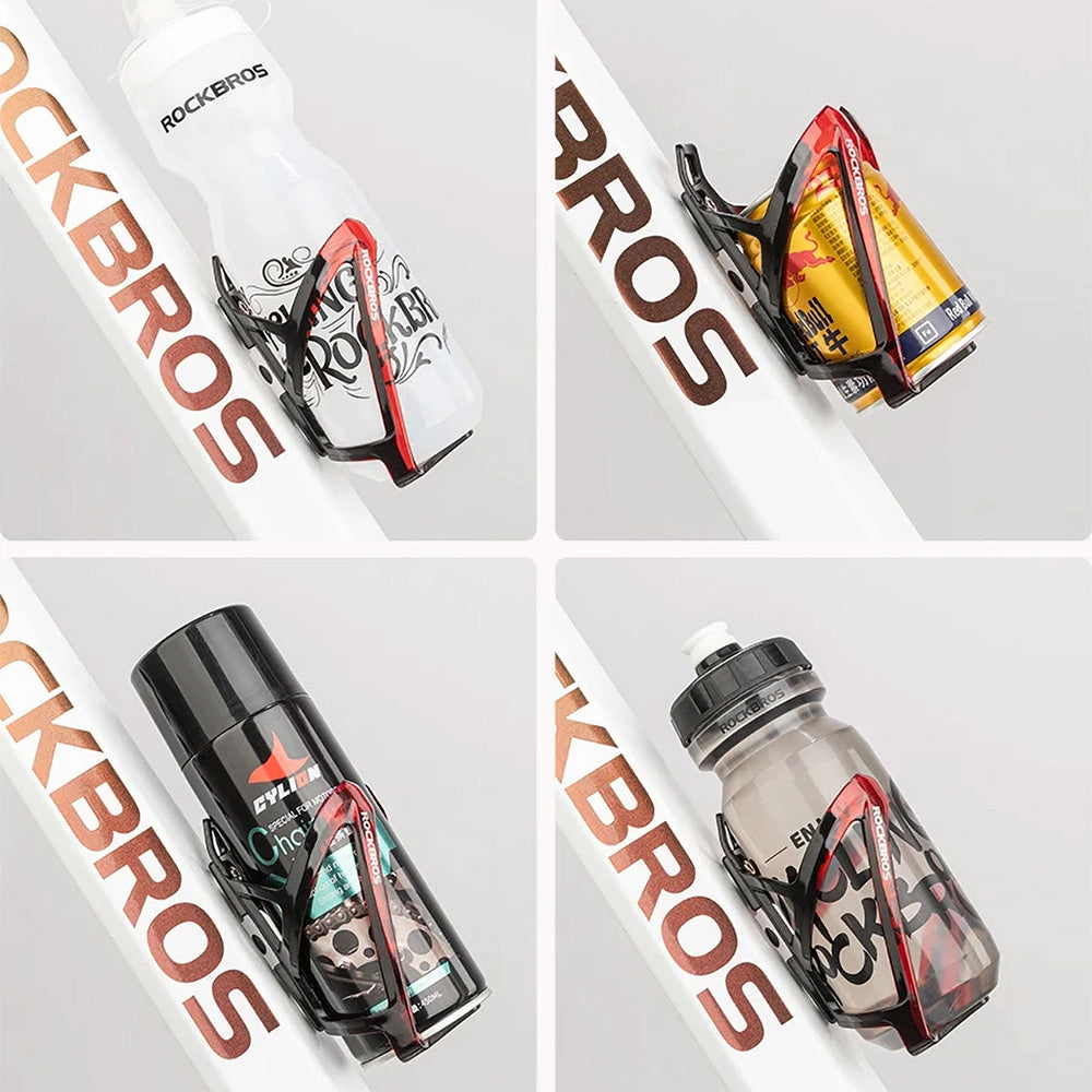 Fahrradhalterung für Flasche, Rockbros FK338, Schwarz-Rot
